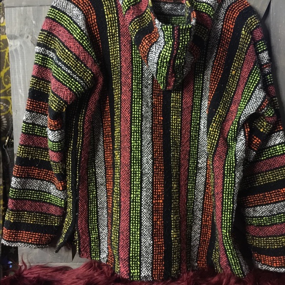 Multi-Color Surfer Boyfriend Pullover Hoodie, Med - Picture 3 of 9